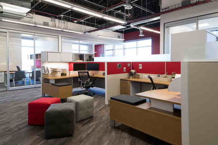 時(shí)尚現(xiàn)代簡約風(fēng)格員工辦公室